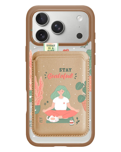 iPhone Magnetic Wallet Case - Grateful