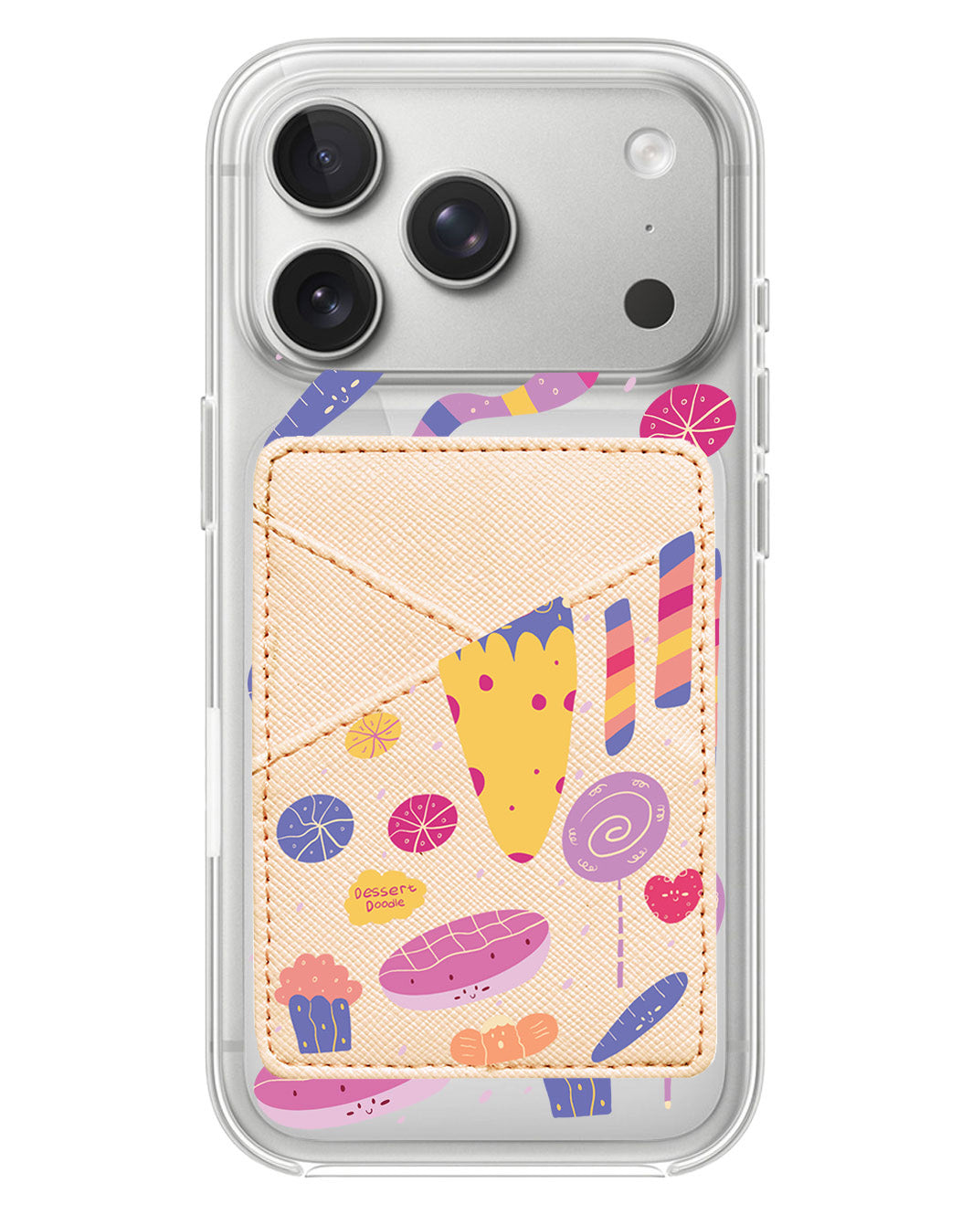 iPhone Phone Wallet Case - Dessert Doodle