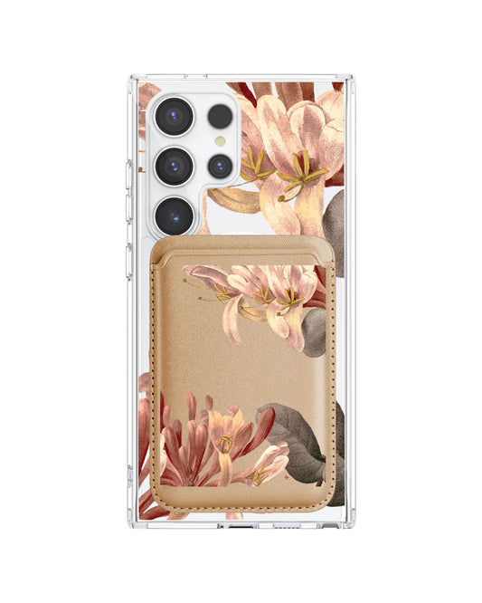 Android Magnetic Wallet Case - June Honey Suckle