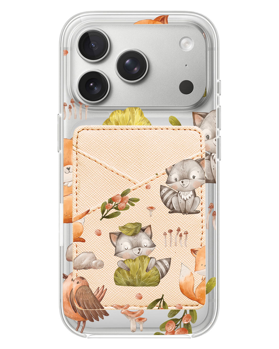 iPhone Phone Wallet Case - Racoon And Friends