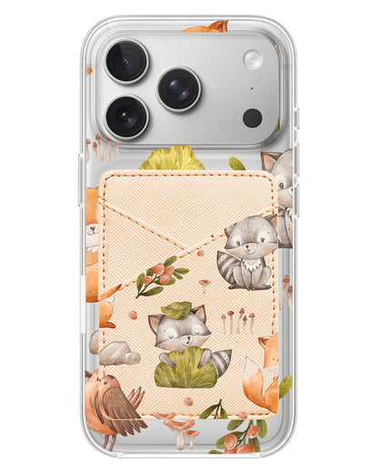 iPhone Phone Wallet Case - Racoon And Friends
