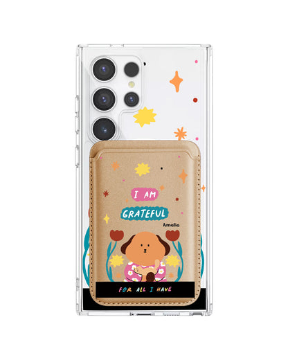 Android Magnetic Wallet Case - Kiku And The Cat