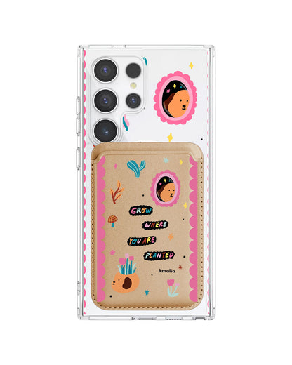 Android Magnetic Wallet Case - Grow Where You Are Planted