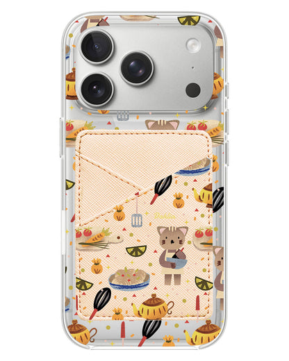 iPhone Phone Wallet Case - Cooking Cat