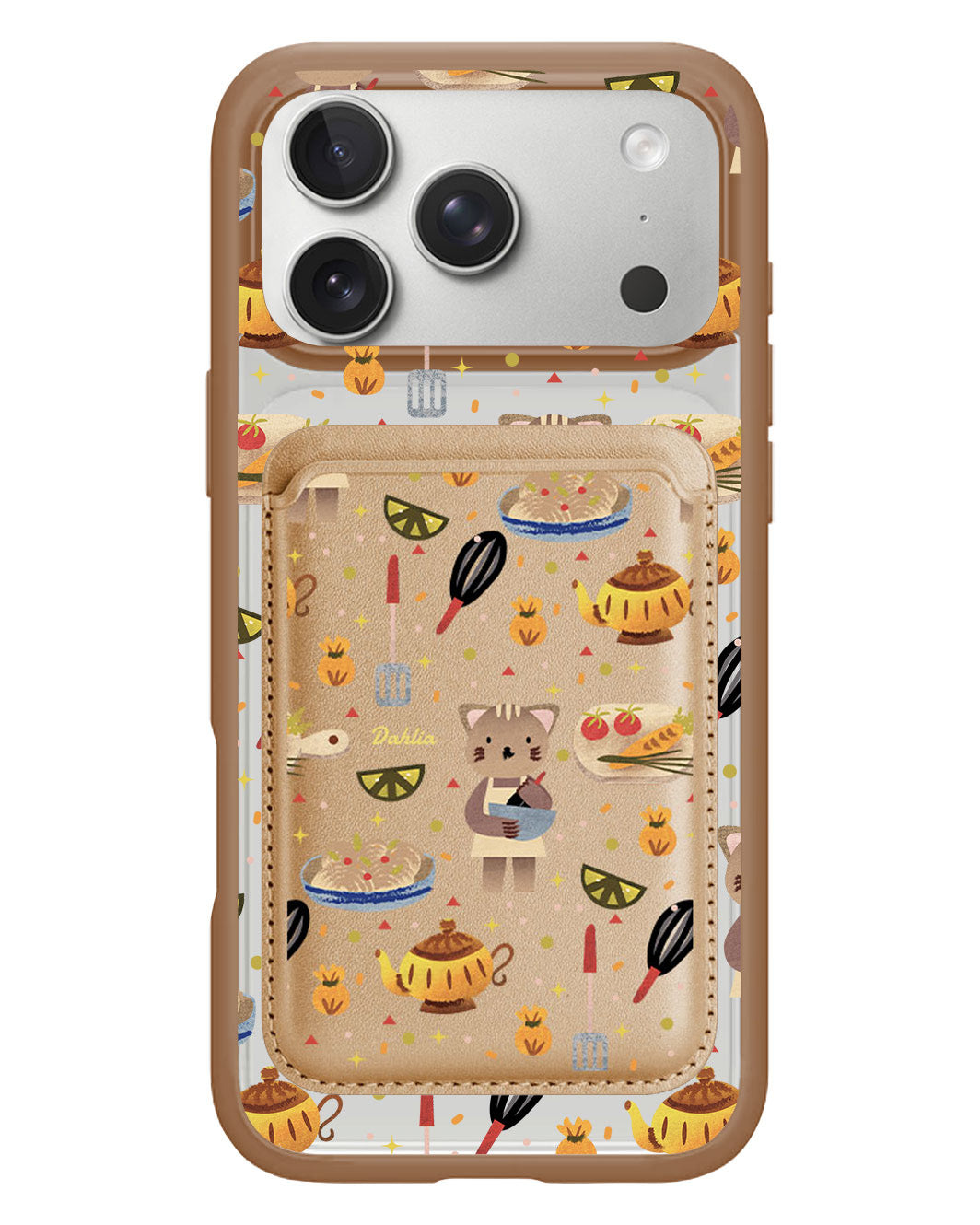 iPhone Magnetic Wallet Case - Cooking Cat