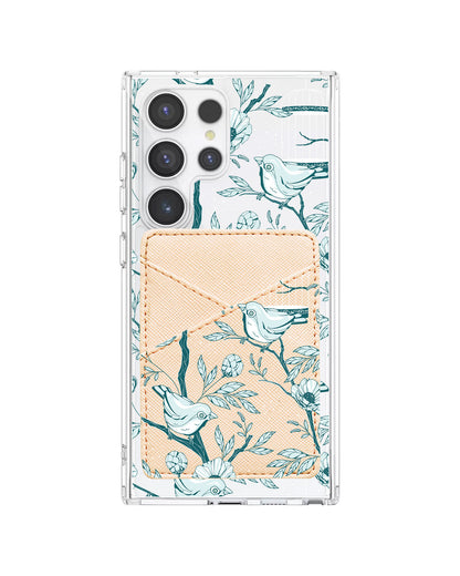 Android Phone Wallet Case - Lovebird Monochrome 6.0