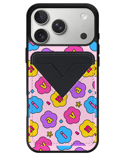 iPhone Avant Wallet Case - Flower Petals Monogram 4.0