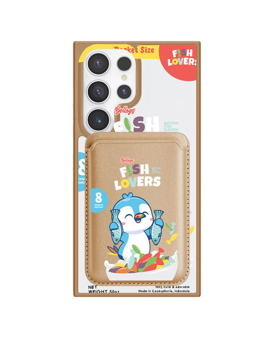 Android Magnetic Wallet Case - Fish Lovers