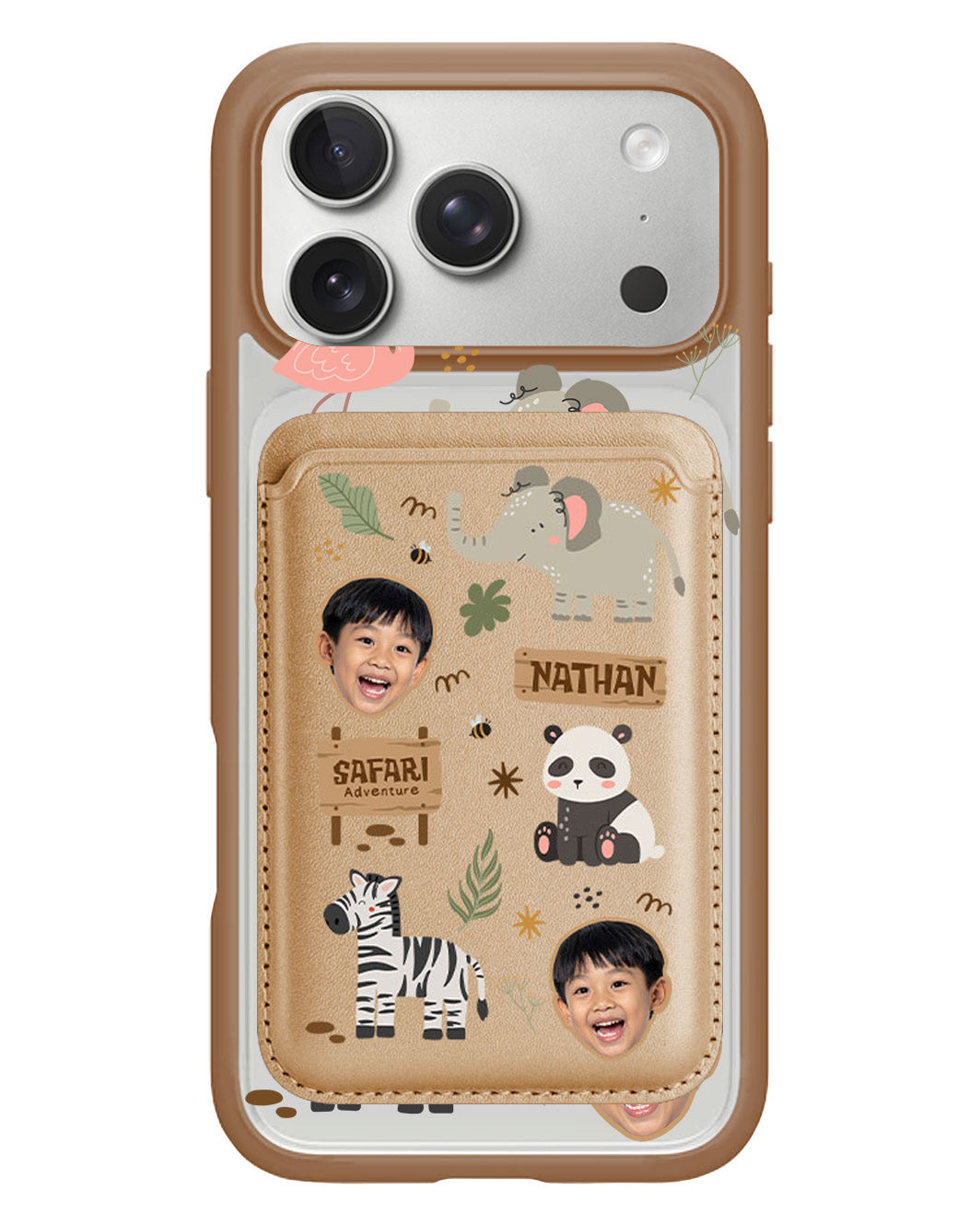 iPhone Magnetic Wallet Case - Face Grid Safari 2.0