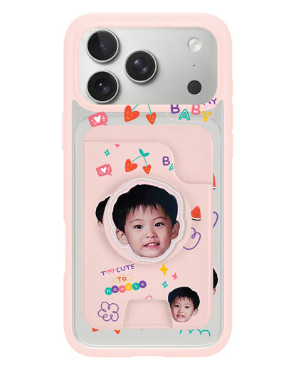 iPhone Magpop Wallet - Face Grid