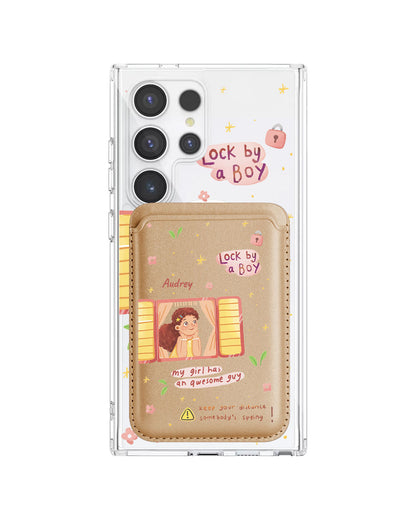 Android Magnetic Wallet Case - Crush Girl