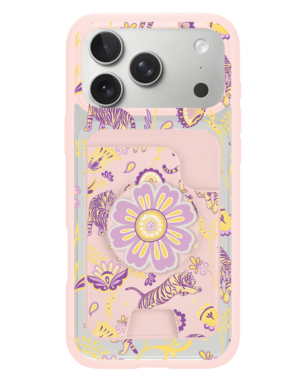 iPhone Magpop Wallet - Tiger & Floral 4.0
