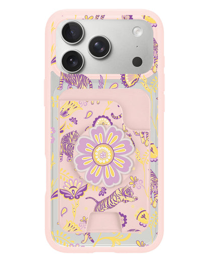 iPhone Magpop Wallet - Tiger & Floral 4.0
