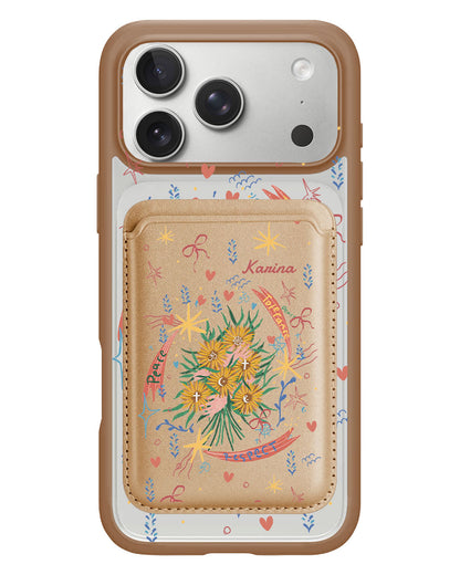 iPhone Magnetic Wallet Case - Peace