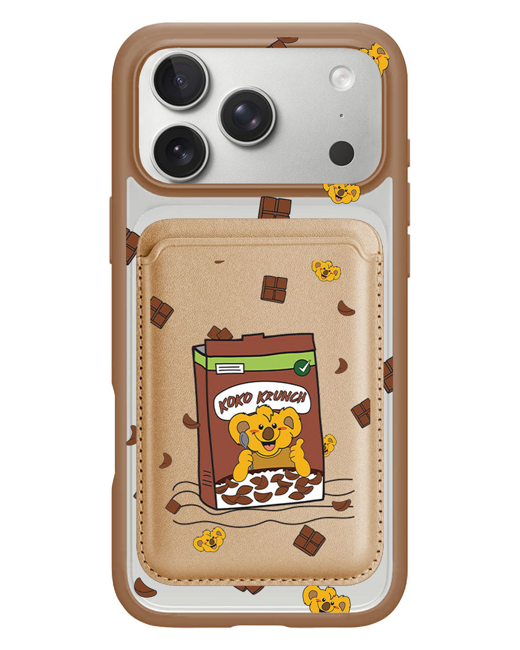 iPhone Magnetic Wallet Case - Choco Cereal