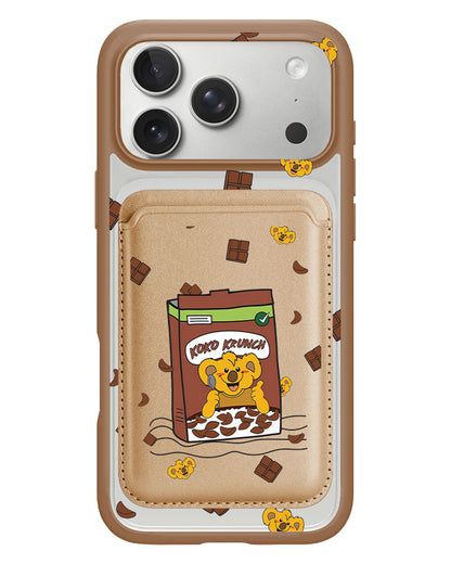 iPhone Magnetic Wallet Case - Choco Cereal