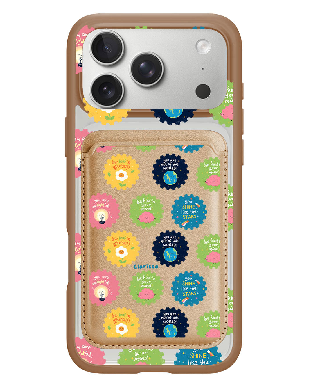 iPhone Magnetic Wallet Case - Quotes Stamps