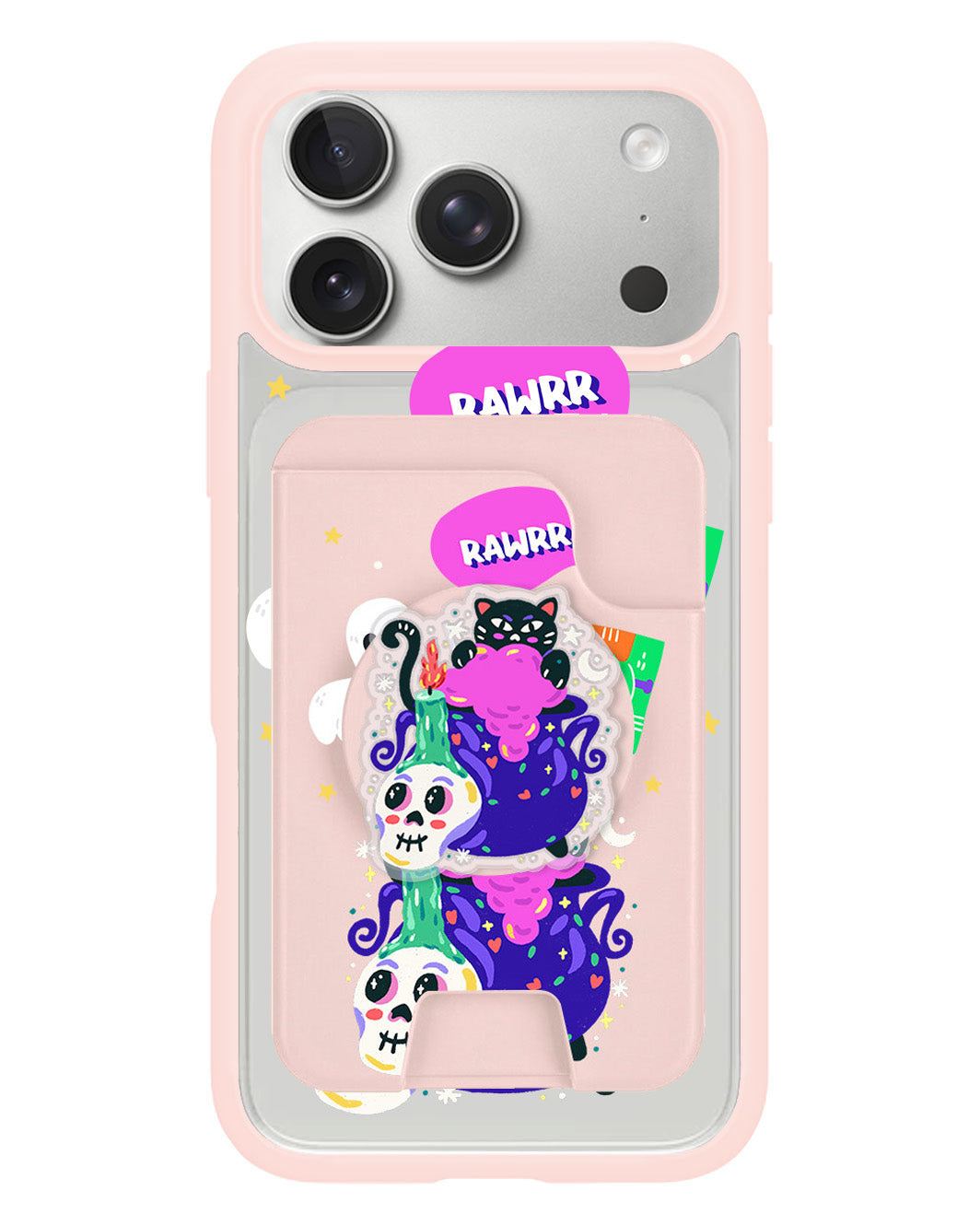 iPhone Magpop Wallet - Cat Monster