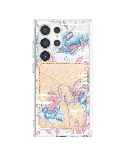 Android Phone Wallet Case - Fish & Floral 3.0