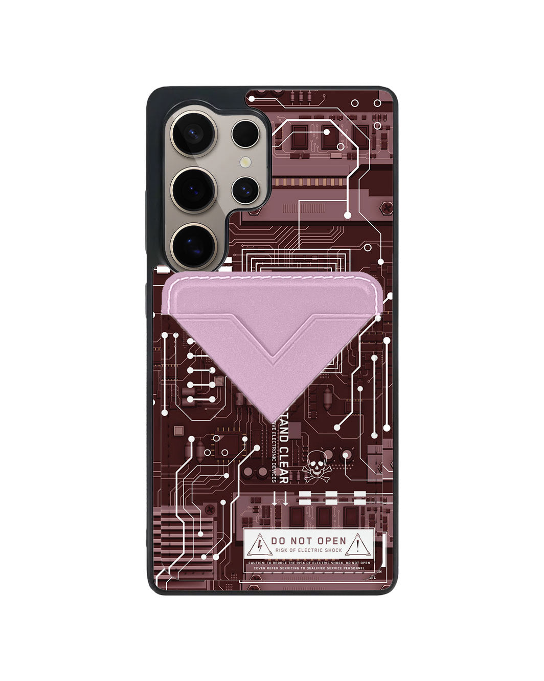 Android Avant Wallet Case - Circuit Red