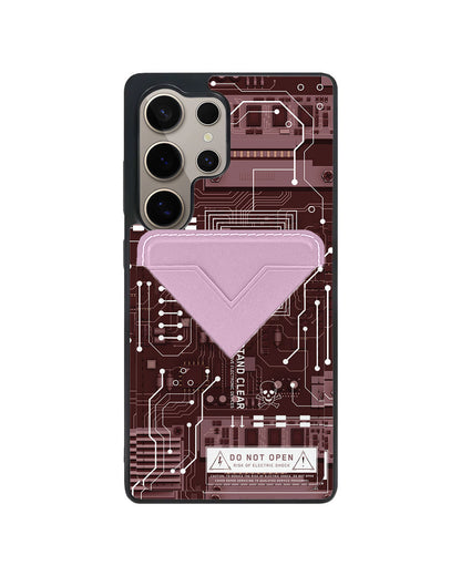 Android Avant Wallet Case - Circuit Red