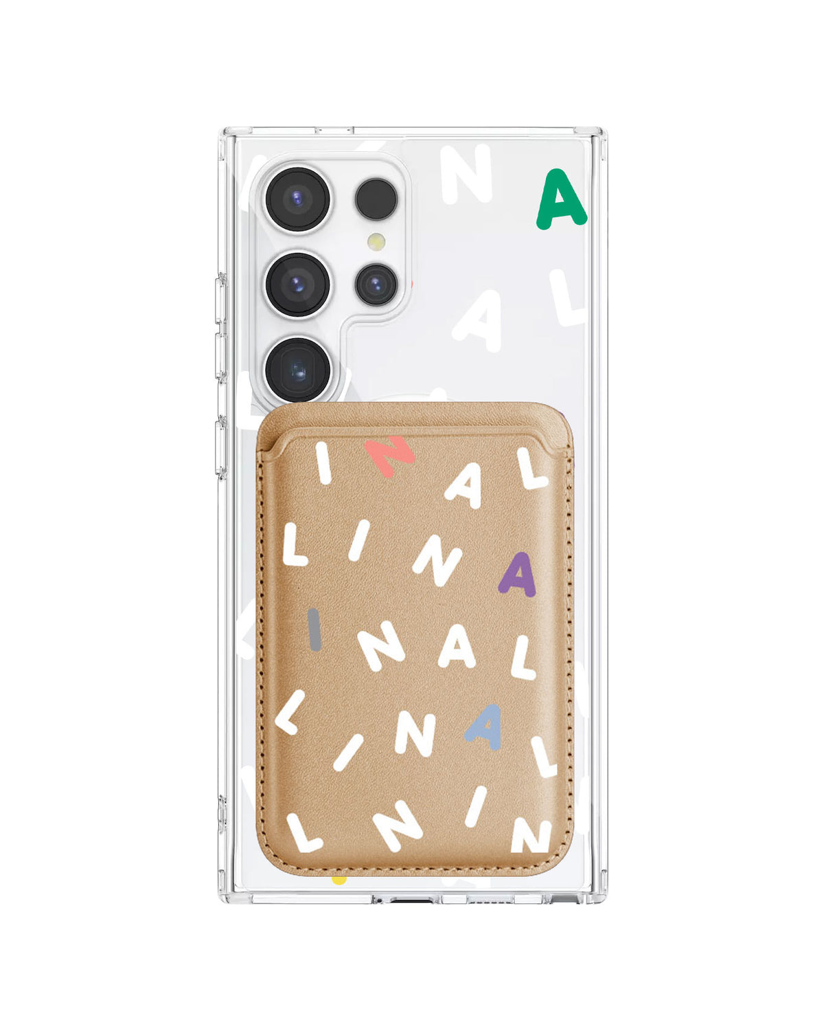 Android Magnetic Wallet Case - Monogram 2.0 Putih