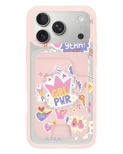 iPhone Magpop Wallet - Girl Power Sticker Pack