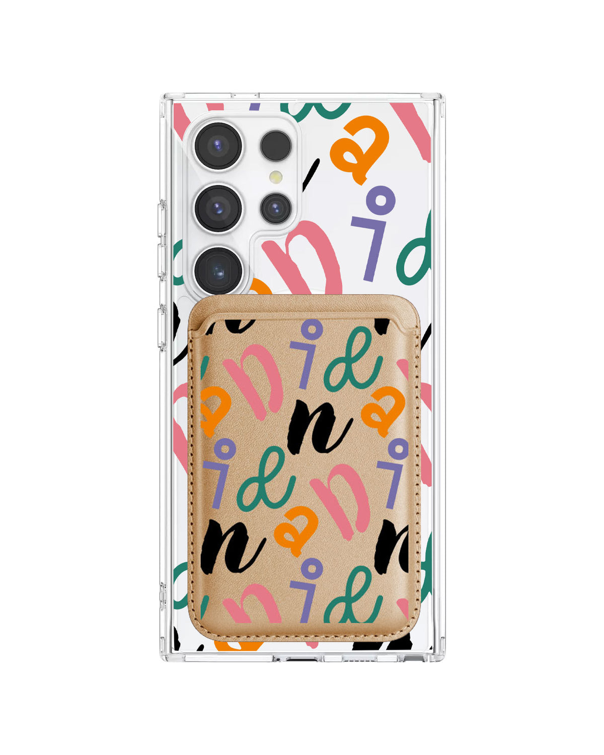 Android Magnetic Wallet Case - Playful Monogram 3.0