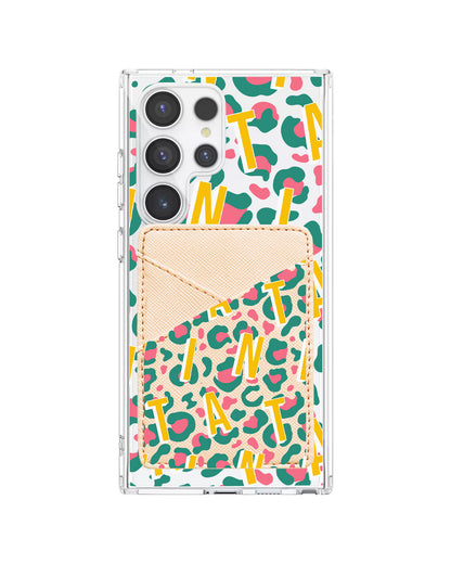 Android Phone Wallet Case - Leopard Monogram 4.0