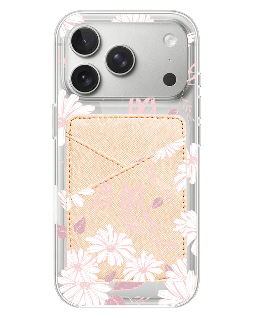 iPhone Phone Wallet Case - Butterfly & Daisy