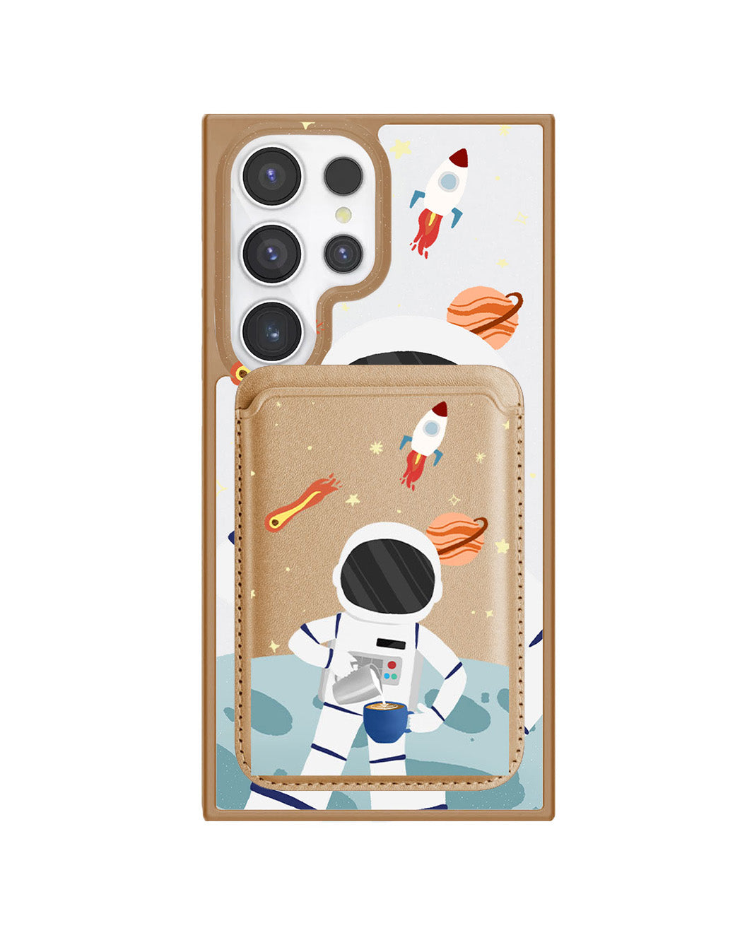 Android Magnetic Wallet Case - Baristronaut