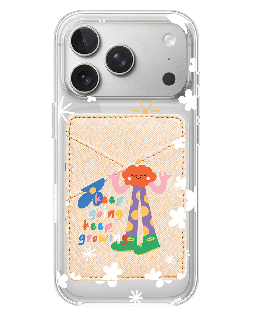 iPhone Phone Wallet Case - Keep Growing