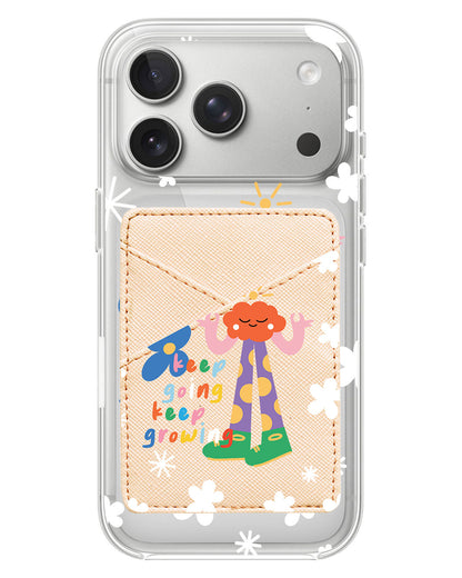 iPhone Phone Wallet Case - Keep Growing