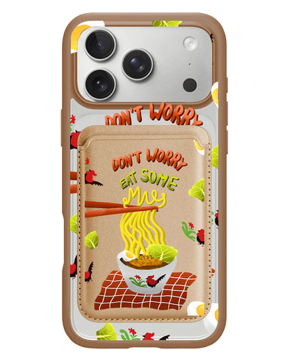iPhone Magnetic Wallet Case - Go Eat Some Mie