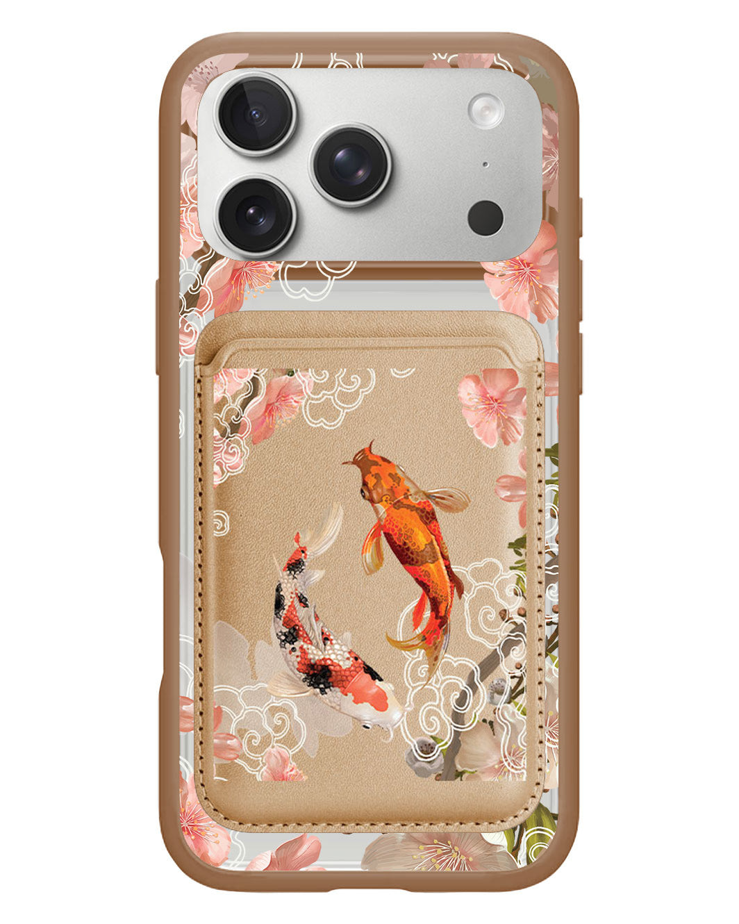 iPhone Magnetic Wallet Case - Oil Painting Koi