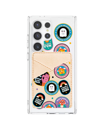Android Phone Wallet Case - Monster Sticker Pack