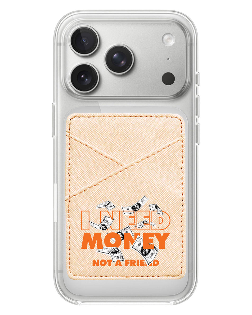 iPhone Phone Wallet Case - Money Better Than Friend