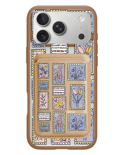 iPhone Magnetic Wallet Case - Time to Bloom