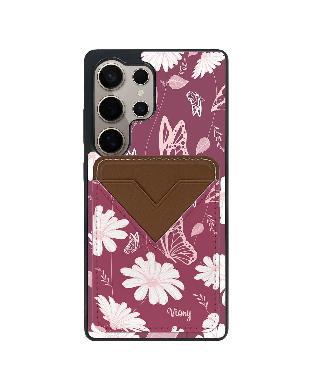 Android Avant Wallet Case - Butterfly & Daisy