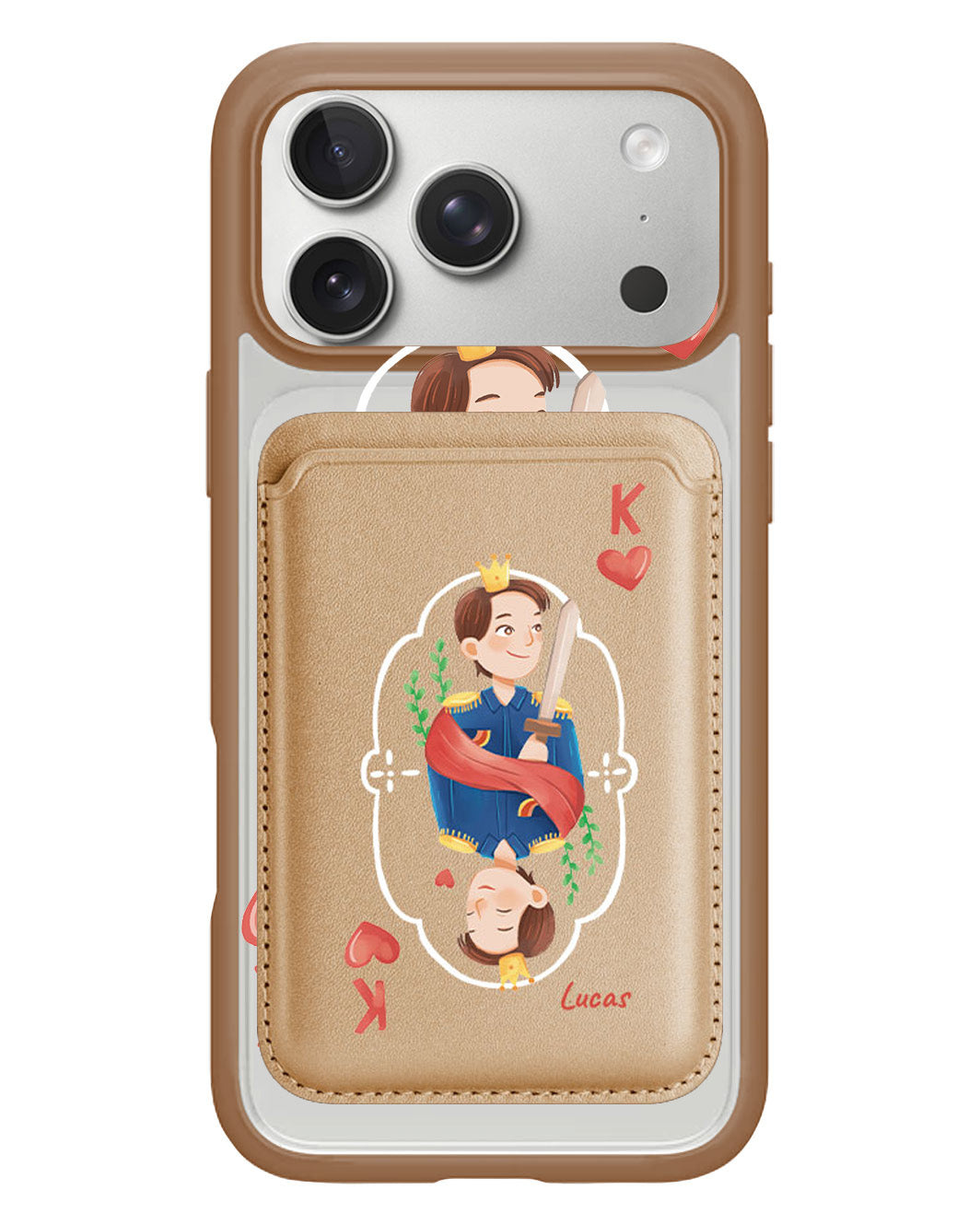 iPhone Magnetic Wallet Case - King (Couple Case)
