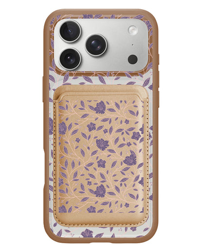 iPhone Magnetic Wallet Case - Sketchy Flower 4.0