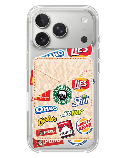 iPhone Phone Wallet Case - Food Parody