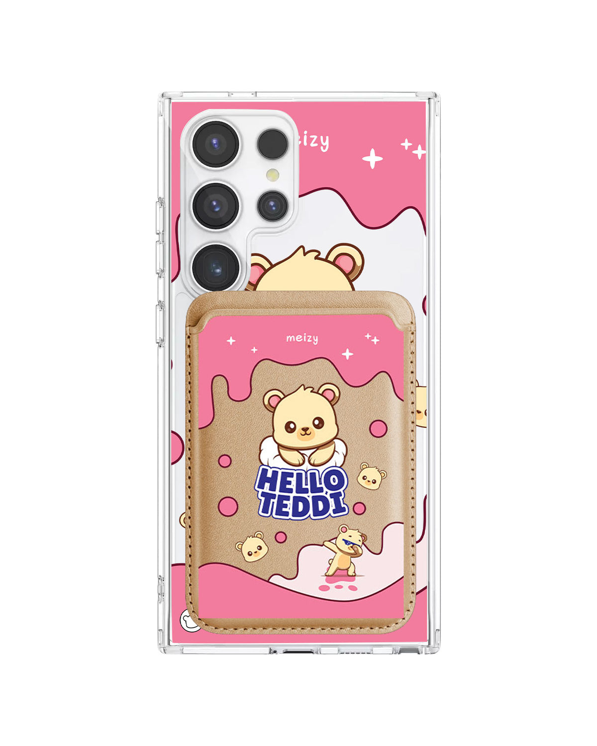 Android Magnetic Wallet Case - Hello Teddy 2.0
