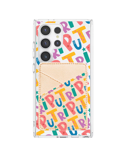 Android Phone Wallet Case - Playful Monogram 4.0