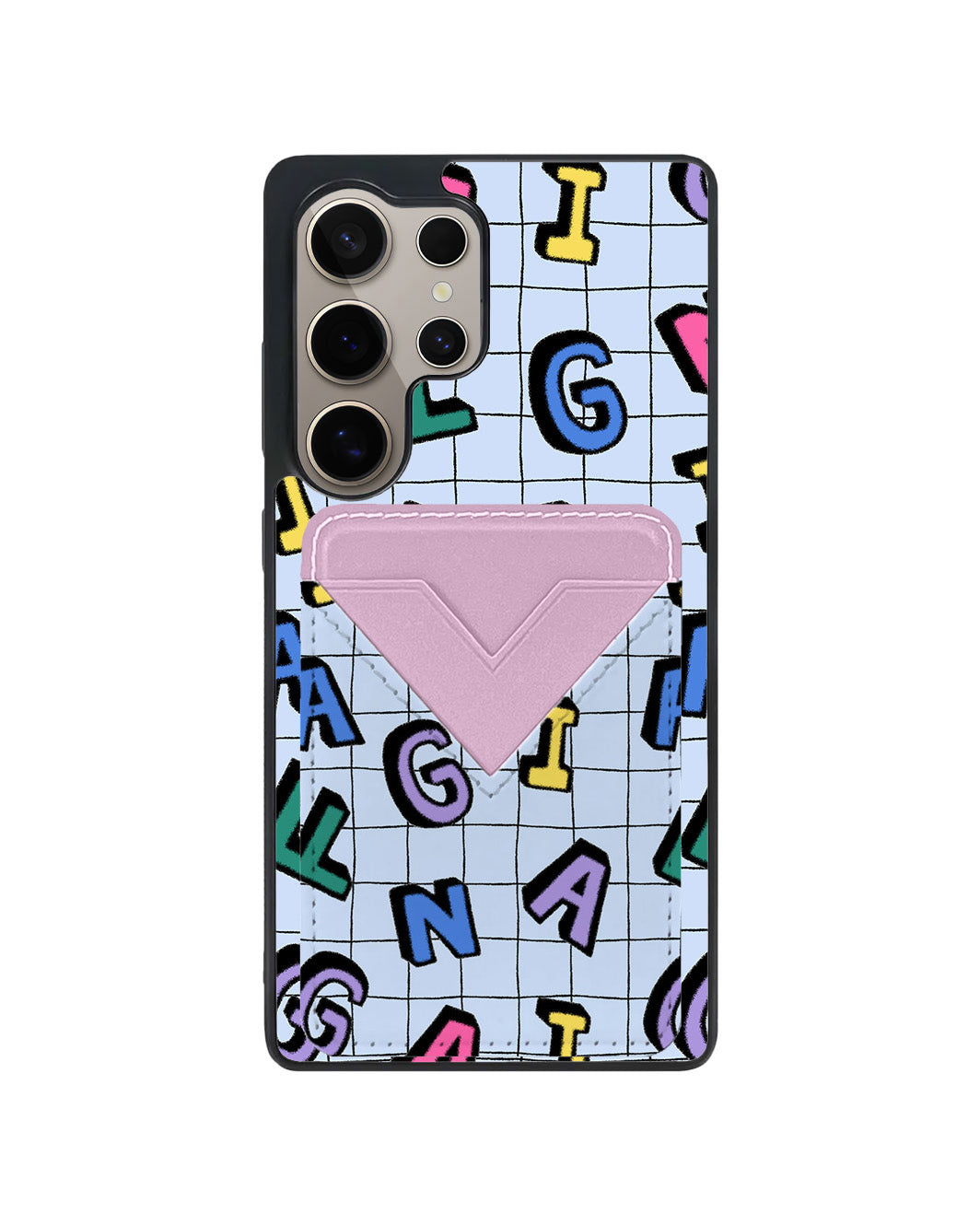 Android Avant Wallet Case - Playful Monogram 2.0