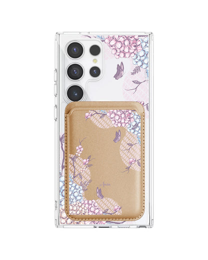 Android Magnetic Wallet Case - Batik Floral