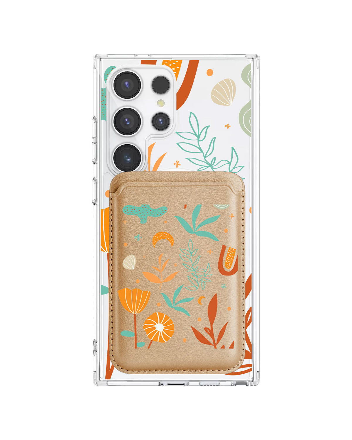 Android Magnetic Wallet Case - Autumn Botanical