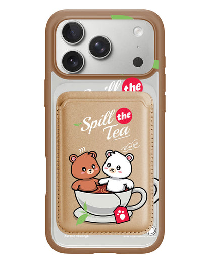 iPhone Magnetic Wallet Case - Spill The Tea