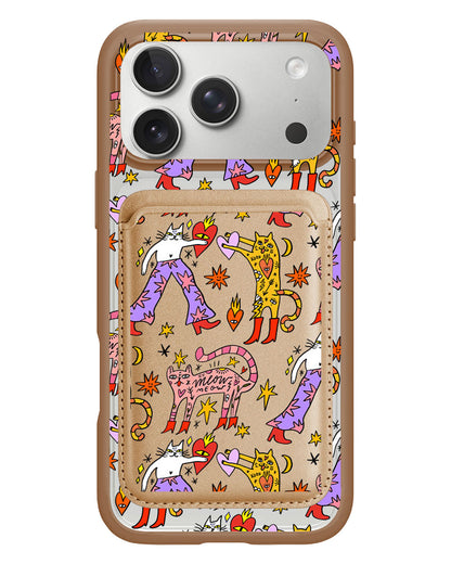 iPhone Magnetic Wallet Case - Meow