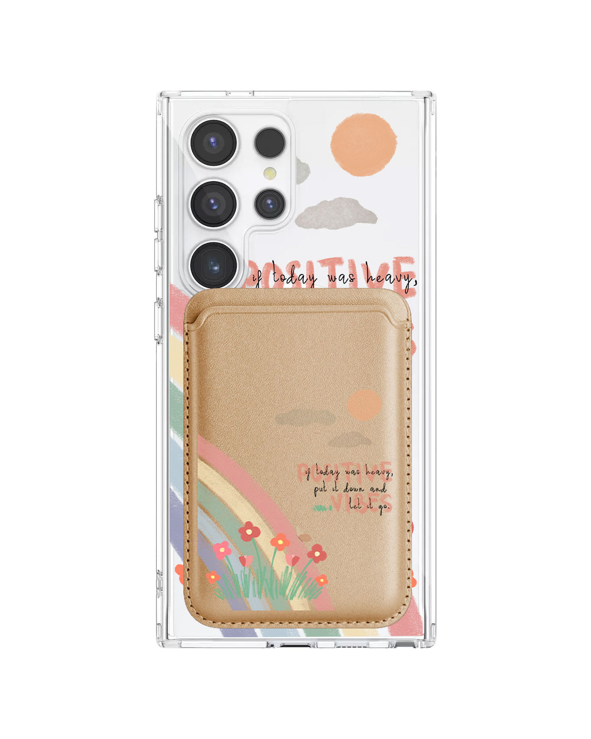 Android Magnetic Wallet Case - Positive Vibes